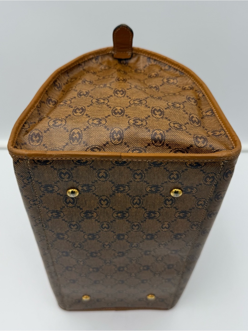 🐢MORABITO 1905 PARIS Monogram Polochon 32 Bag • Made in FRANCE •Imperial Warrant - Picture 11 of 16